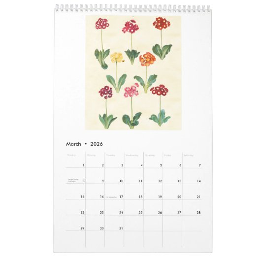 Botanische Codex - De Gottorfer Codex 2026 Kalender (Mar 2026)