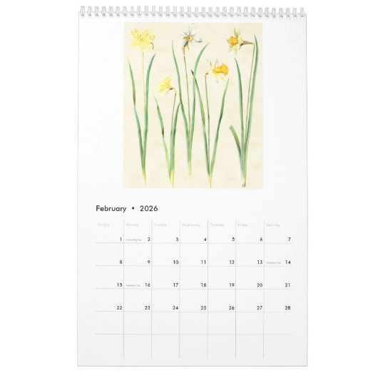 Botanische Codex - De Gottorfer Codex 2026 Kalender (Feb 2026)
