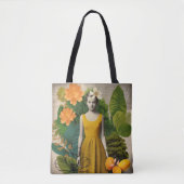  Botanische Collage Canvas tas (Voorkant)