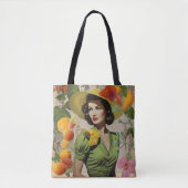  Botanische Collage Canvas tas (Voorkant)