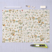  botanische collage tissuepapier (Craft)