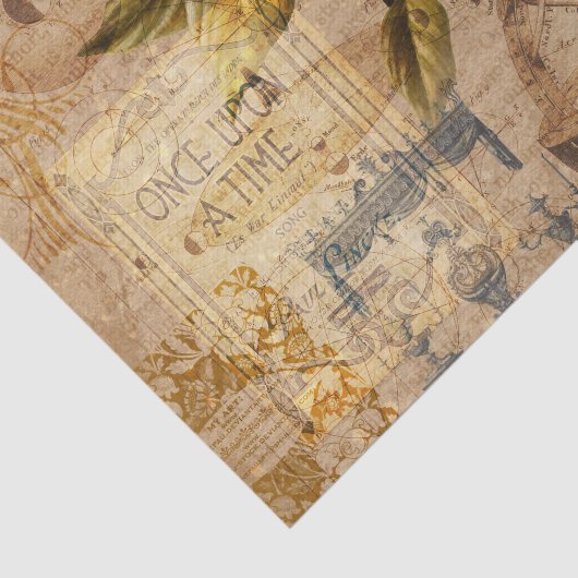  botanische collage tissuepapier (Detail)