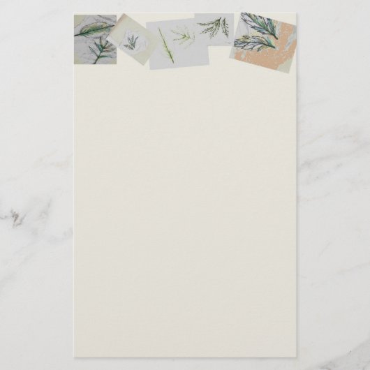 Botanische Collecties Sationery Linen Briefpapier (Voorkant)