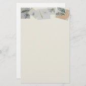 Botanische Collecties Sationery Linen Briefpapier (Voorkant / Achterkant)