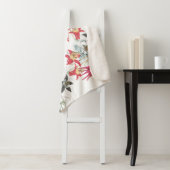 Botanische Columbine Flowers Sherpa Blanket Sherpa Deken (In situ)