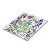 Botanische Columbine Wilde bloemen Tile Tegeltje (Zijkant)