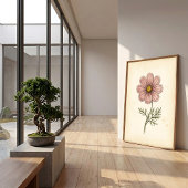 Botanische Cosmos Muur Kunstprint Poster