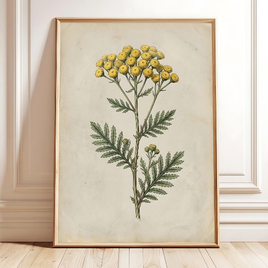 Botanische Cottage Vintage Wandkunst Canvas Poster