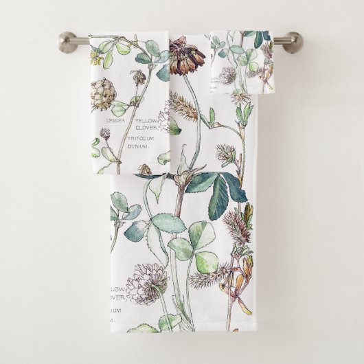 Botanische  Cover Flowers Bath Towel Set Bad Handdoek (Insitu)