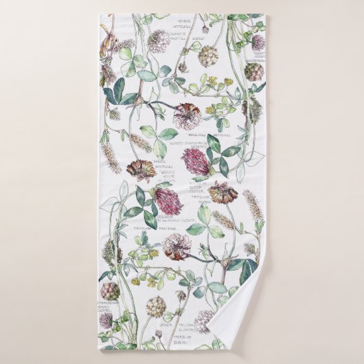 Botanische  Cover Flowers Bath Towel Set Bad Handdoek (Badhanddoek)