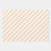 botanische crème inpakpapier vel (Voorkant 2)