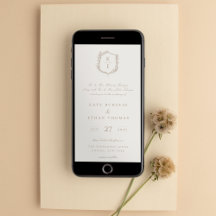 Botanische Crest Monogram Weddenschap