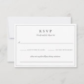 Botanische Crest Monogram Weddenschap RSVP Kaartje (Voorkant)