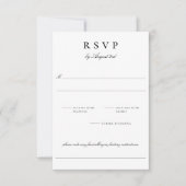 Botanische Crest Monogram Wedding RSVP Kaart (Voorkant)