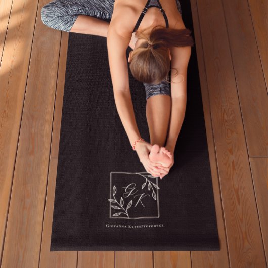 Botanische Crest | Tijdloze Monogram Yoga Mat