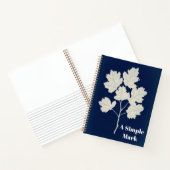 Botanische Cyanotype Kunst Notitieboek (Binnen)