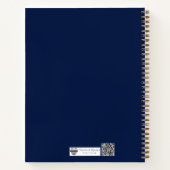 Botanische Cyanotype Kunst Notitieboek (Achterkant)