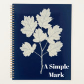 Botanische Cyanotype Kunst Planner (Voorkant)