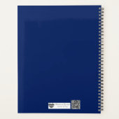 Botanische Cyanotype Kunst | Varensilhouetprint Planner (Achterkant)