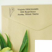 Botanische Daffodil Line Art Bloem Zelfinktende Stempel