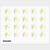 Botanische Daffodil Pastel Flower Sticker (Vel)