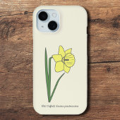Botanische Daffodil pastelbloem Case-Mate iPhone Case