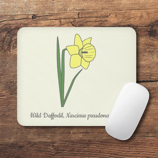 Botanische Daffodil pastelbloem Muismat