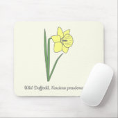 Botanische Daffodil pastelbloem Muismat (Met muis)