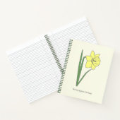 Botanische Daffodil pastelbloem Notitieboek (Binnen)