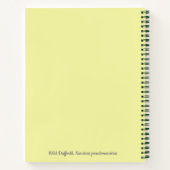 Botanische Daffodil pastelbloem Notitieboek (Achterkant)