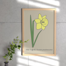 Botanische Daffodil pastelbloem