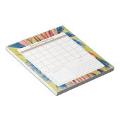 Botanische Dagelijkse Planner Pad met Kalender Notitieblok (Schuin)