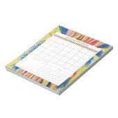 Botanische Dagelijkse Planner Pad met Kalender Notitieblok (Linkerzijde)