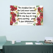 Botanische Dahila Flower Gods Love Christelijke Ba Spandoek (Beurs)