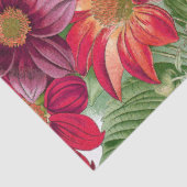 Botanische Dahlia Flowers Floral Tissue Paper Tissuepapier (Detail)