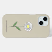 Botanische Daisy Bloem Bruin Case-Mate iPhone Case (Achterkant (horizontaal))