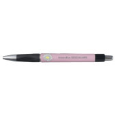 Botanische Daisy Bloem Roze Pen (Voorkant)