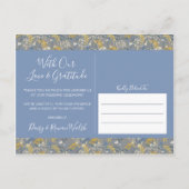 Botanische Daisy Bloemen Bruiloft Dank u Briefkaar Aankondigingskaart (Achterkant)