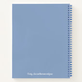 Botanische Daisy Flower Blue Notitieboek (Achterkant)