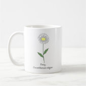 Botanische Daisy Pastel Bloem Koffiemok (Links)