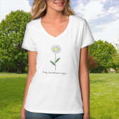Botanische Daisy Pastel Bloem T-shirt