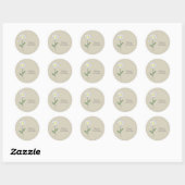 Botanische Daisy Pastel Flower Sticker (Vel)