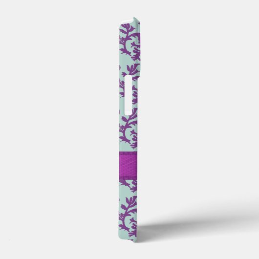 Botanische damasmolen paarse smaragdald Case-Mate iPhone case (Achterkant / Rechts)