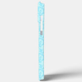 Botanische damast blauwe iPhone-hoes Case-Mate iPhone Case (Achterkant / Links)