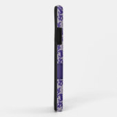 Botanische damast paarse grijze iphone5 hoesje (Achterkant/rechts)