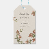 Botanische dank u Gift Label Cadeaulabel (Voorkant)