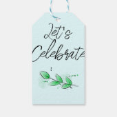 Botanische dank u Gift Label Cadeaulabel (Achterkant)