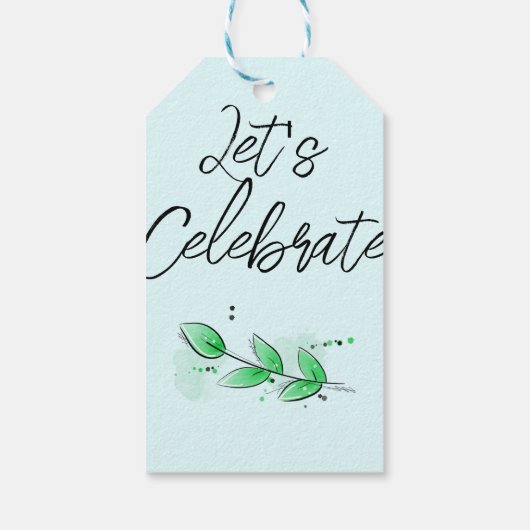 Botanische dank u Gift Label Cadeaulabel (Achterkant)