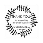 Botanische dank u voor uw bedrijf rubberstempel (Afrduk)