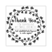 Botanische dank u voor uw bedrijf rubberstempel (Afrduk)